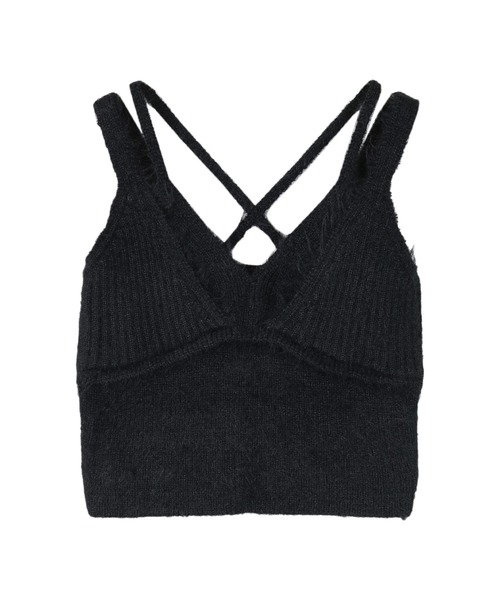 miette（ミエット）の「ﾀﾞﾌﾞﾙｽﾄﾗｯﾌﾟｼｬｷﾞｰﾆｯﾄﾋﾞｽﾁｪ（ニット/セーター・レディース・ブラック/オレンジ/グリーン/ブルー・FREE）」の18枚目の写真