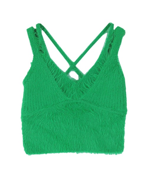 miette（ミエット）の「ﾀﾞﾌﾞﾙｽﾄﾗｯﾌﾟｼｬｷﾞｰﾆｯﾄﾋﾞｽﾁｪ（ニット/セーター・レディース・ブラック/オレンジ/グリーン/ブルー・FREE）」の16枚目の写真