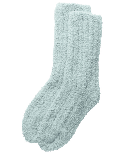 CROSSPLUS ONLINE（クロスプラスオンライン）の「【LAFUKU】マシュマロニット ロングソックス（ラフク）（その他ルームウェア・レディース・ベージュ/ブラウン/ライトグリーン/モカ/ラベンダー/グレイッシュブルー・フリー）」の4枚目の写真