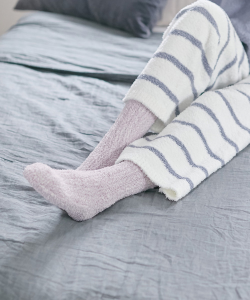 CROSSPLUS ONLINE（クロスプラスオンライン）の「【LAFUKU】マシュマロニット ロングソックス（ラフク）（その他ルームウェア・レディース・ベージュ/ブラウン/ライトグリーン/モカ/ラベンダー/グレイッシュブルー・フリー）」の12枚目の写真