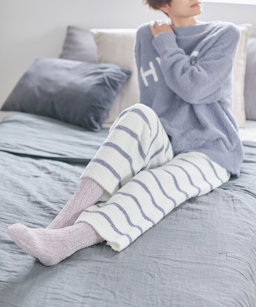 CROSSPLUS ONLINE（クロスプラスオンライン）の「【LAFUKU】マシュマロニット ロングソックス（ラフク）（その他ルームウェア・レディース・ベージュ/ブラウン/ライトグリーン/モカ/ラベンダー/グレイッシュブルー・フリー）」の21枚目の写真