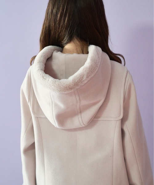 OLIVE des OLIVE（オリーブデオリーブ）の「Aラインダッフルコート（ダッフルコート・レディース・ブラウン/アイボリー・FREE）」の21枚目の写真