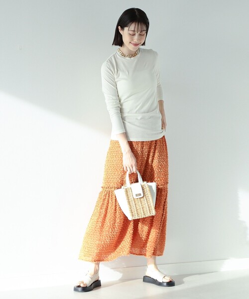 Ray BEAMS（レイビームス）の「Ray BEAMS High Basic / ロングスリーブ Tシャツ（Tシャツ/カットソー・レディース・ブラック/オフホワイト・ONE SIZE）」の11枚目の写真