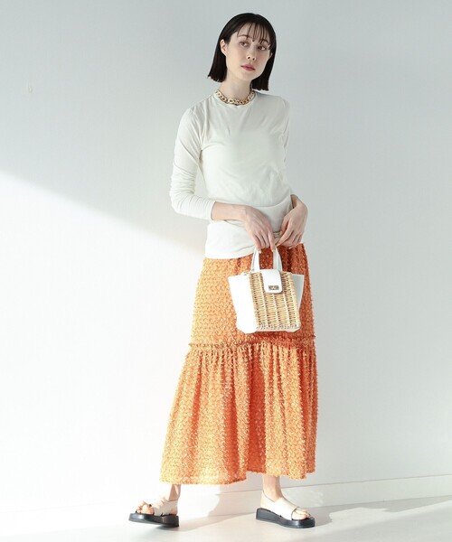 Ray BEAMS（レイビームス）の「Ray BEAMS High Basic / ロングスリーブ Tシャツ（Tシャツ/カットソー・レディース・ブラック/オフホワイト・ONE SIZE）」の10枚目の写真