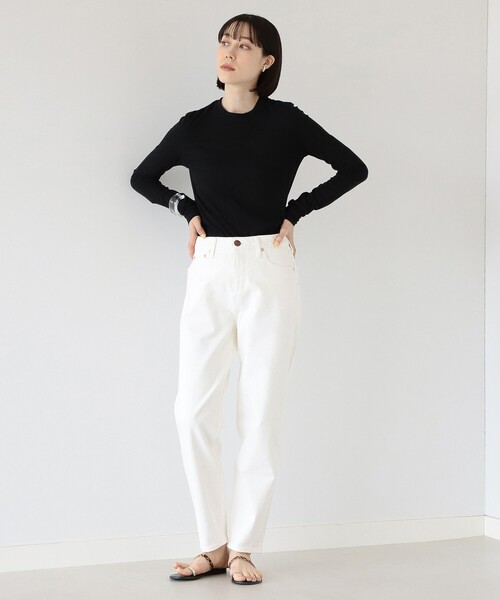 Ray BEAMS（レイビームス）の「Ray BEAMS High Basic / ロングスリーブ Tシャツ（Tシャツ/カットソー・レディース・ブラック/オフホワイト・ONE SIZE）」の6枚目の写真