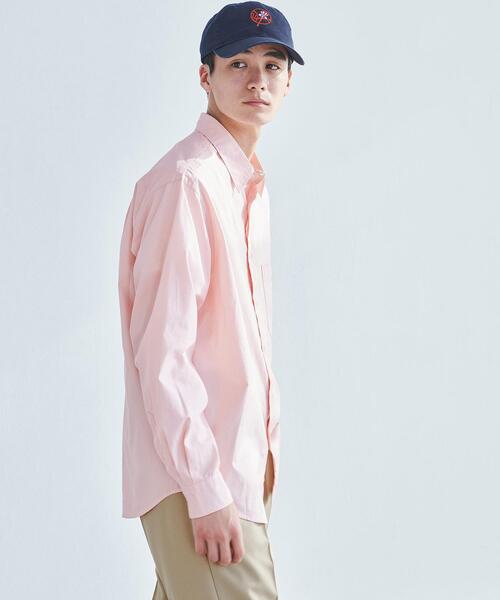 green label relaxing（グリーンレーベルリラクシング）の「カラーブロード ジャストルーズ レギュラーカラー シャツ（シャツ/ブラウス・メンズ・ライトピンク/ライトブルー/ライトグレー・XL/L/S/M）」の4枚目の写真