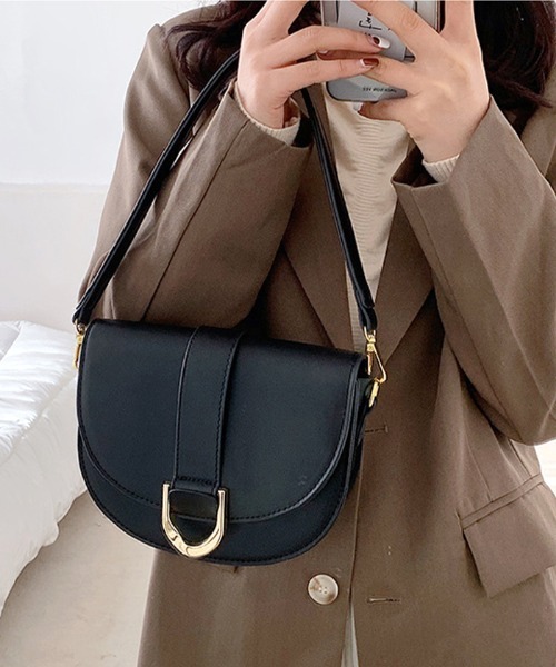 Futier land（フューティアランド）の「2wayマルチサドルバッグ（ショルダーバッグ・レディース・ブラック/ブラウン/ホワイト・FREE）」の2枚目の写真