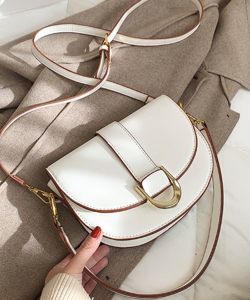 Futier land（フューティアランド）の「2wayマルチサドルバッグ（ショルダーバッグ・レディース・ブラック/ブラウン/ホワイト・FREE）」の5枚目の写真