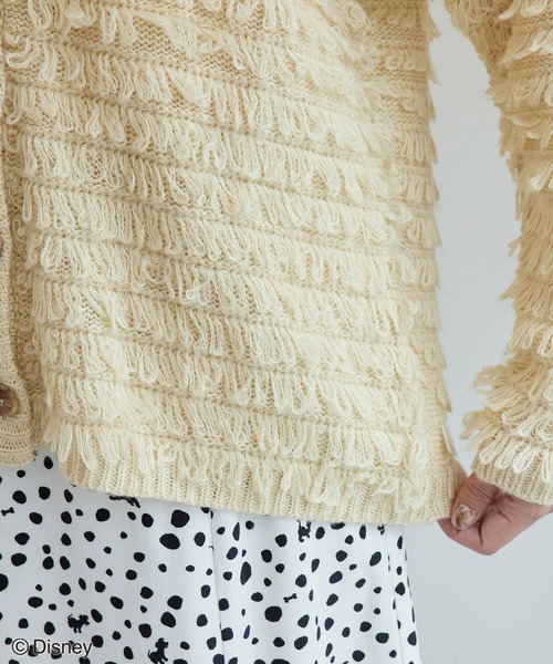 Disney(ディズニー)の「【101匹わんちゃん】ループニットカーディガン(カーディガン/ボレロ・レディース・レッド/キナリ・38)」の13枚目の写真