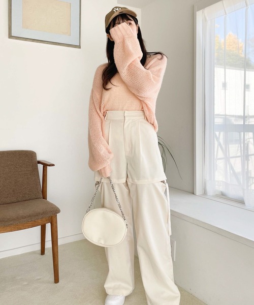 Heather（ヘザー）の「起毛メッシュニット 183750（ニット/セーター