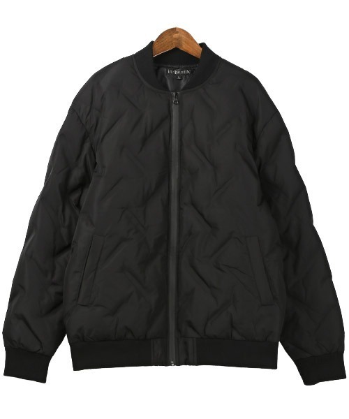 LUXSTYLE（ラグスタイル）の「中綿シームレスMA-1ブルゾン（MA-1・メンズ・ホワイト/カーキ/ブラック・M/L/XL）」の10枚目の写真