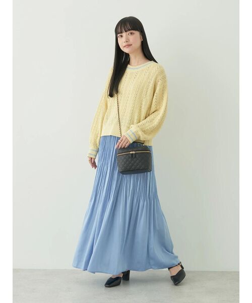 セール】ヴィンテージサテン消しプリーツスカート（スカート