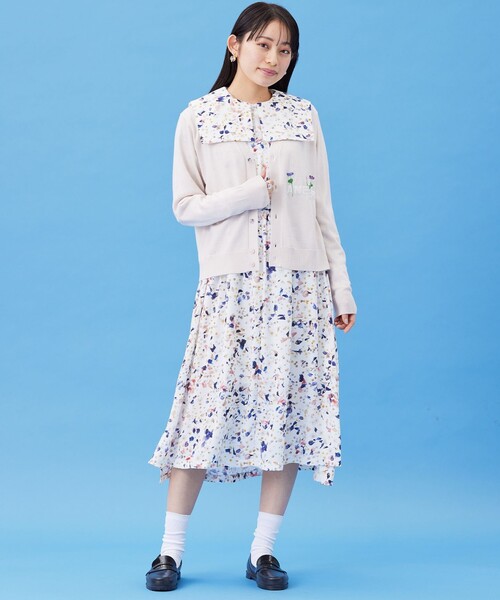 ANEVER(アンエバー)の「洗える【NEW SEDUM】2WAY ワンピース(ワンピース・レディース・ホワイト系/ブラック系・38)」の13枚目の写真