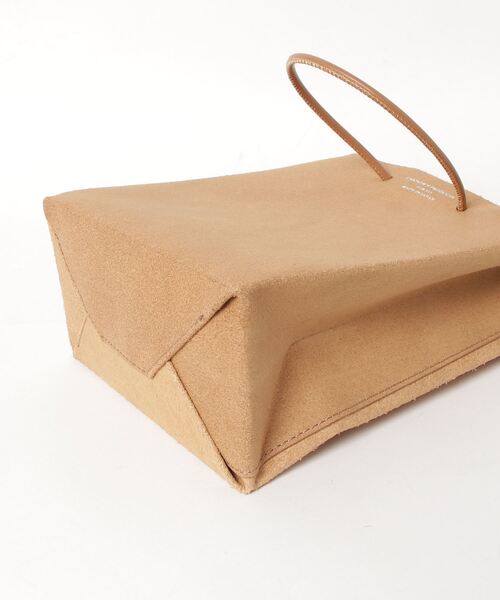 UNKNOWN PRODUCTS（アンノウンプロダクツ）の「【UNKNOWN PRODUCTS】Leather Paper Bag Mini - 乱痴気exclusive（ショルダーバッグ・メンズ・ブラウン・FREE）」の3枚目の写真