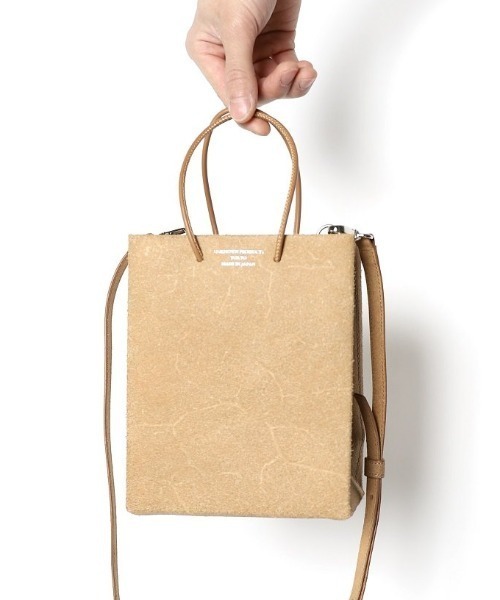 UNKNOWN PRODUCTS（アンノウンプロダクツ）の「【UNKNOWN PRODUCTS】Leather Paper Bag Mini - 乱痴気exclusive（ショルダーバッグ・メンズ・ブラウン・FREE）」の9枚目の写真