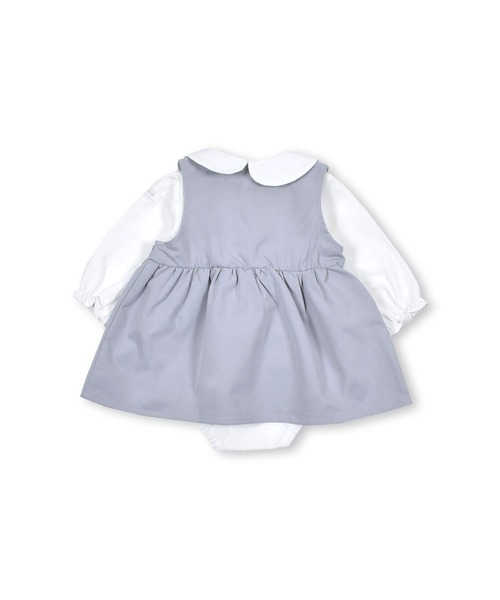 SLAP SLIP BABY（スラップスリップベビー）の「SLAPSLIPBABY/ジャンパースカート+襟付ボディミニセットベビー(70~80cm)（ワンピース・キッズ・ピンク/グレー・80/70）」の18枚目の写真