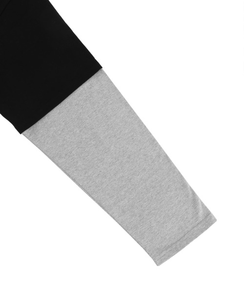 Figments（フィグメンツ）の「フェイクレイヤードフードロンＴ（Tシャツ/カットソー・レディース・ブルー/杢グレー/ブラック・SMALL/MEDIUM）」の19枚目の写真