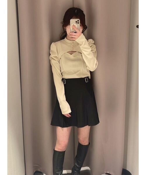 EATME(イートミー)の「サイドベルトタックスカート(スカート・レディース・ブラック/ベージュ/その他1・SMALL/MEDIUM)」の20枚目の写真