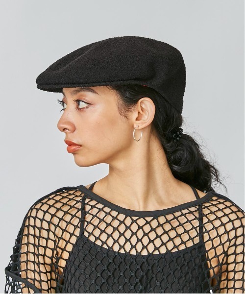 KANGOL（カンゴール）の「KANGOL BERMUDA 504（ハンチング/ベレー帽・メンズ・ブラック/ホワイト・LARGE/MEDIUM/X-LARGE）」の13枚目の写真