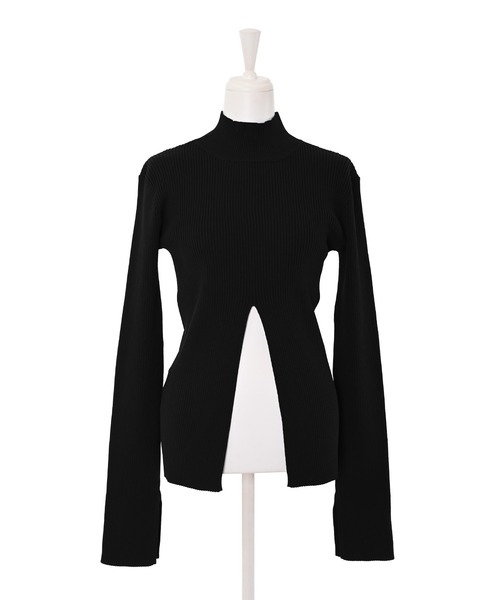 Narcissus（ナルシス）の「【SINN】Narcissusオリジナル  スリットリブトップス（ニット/セーター・レディース・ホワイト/ブラック/ブルー/イエロー・FREE）」の19枚目の写真