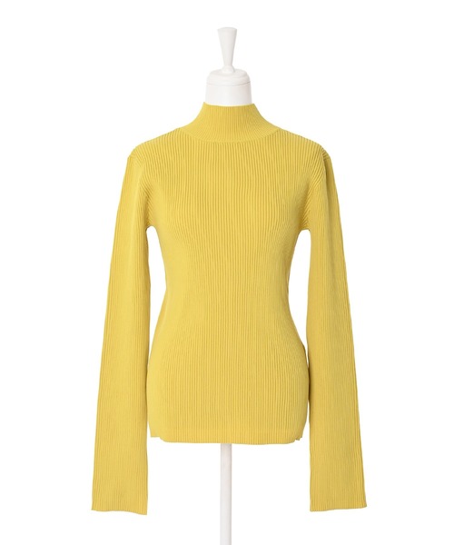 Narcissus（ナルシス）の「【SINN】Narcissusオリジナル  スリットリブトップス（ニット/セーター・レディース・ホワイト/ブラック/ブルー/イエロー・FREE）」の20枚目の写真