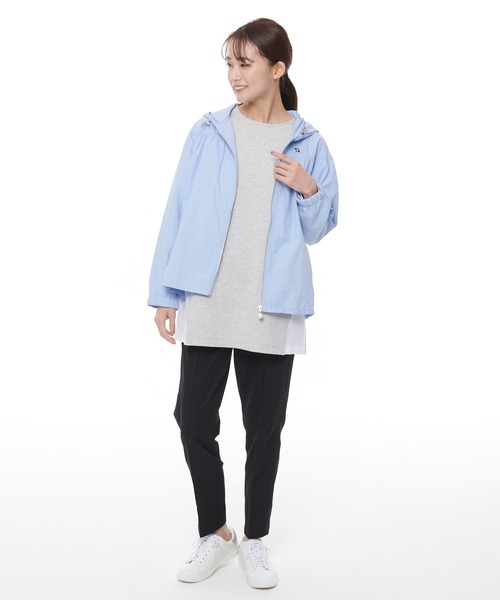 Arnold Palmer（アーノルドパーマー）の「ナイロン ギャザー パーカー（マウンテンパーカー・レディース・ブルー/コーラル/グレー/グリーン・L/M/S）」の8枚目の写真