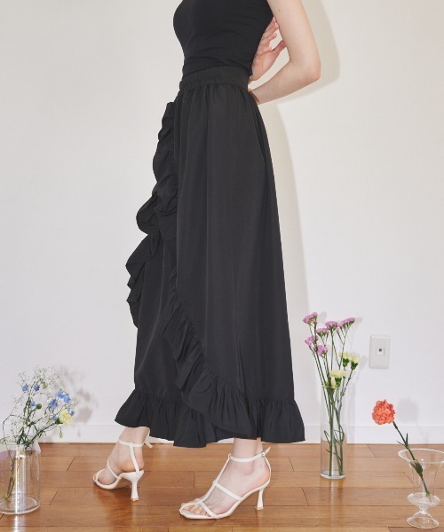 スカート miro amurette melody volume skirt(black) MIRO AMURETTE（ミロアミュレット）の「charme volume skirt