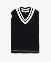 FRED PERRY | Striped Trim V-Neck Tank(ベスト)