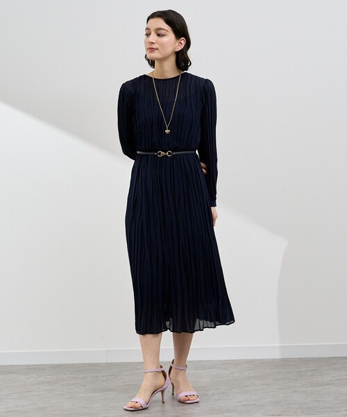 セール】ランダムプリーツベルト付き ワンピース（ワンピース）｜ANAYI
