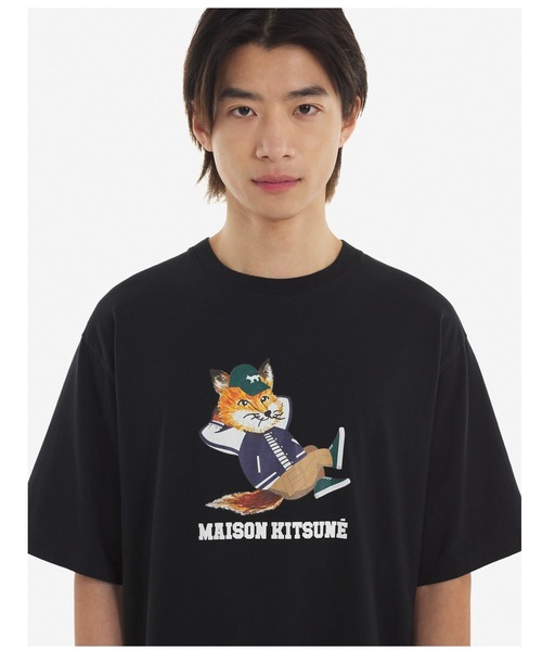 MAISON KITSUNE メゾンキツネ Dressed Fox Tシャツ MAISON KITSUNE メゾンキツネ DRESSED FOX EASY ドレスド