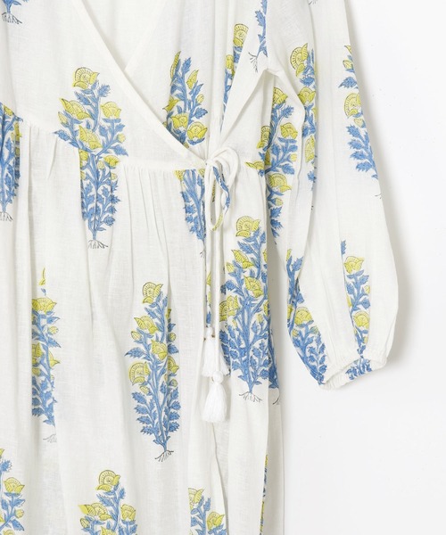 チャイハネ(チャイハネ)の「【チャイハネ】ブロリカシュクールカーディガン ワンピース 2WAY(カーディガン/ボレロ・レディース・ホワイト/レッド/ブルー/グレー・FREE)」の9枚目の写真