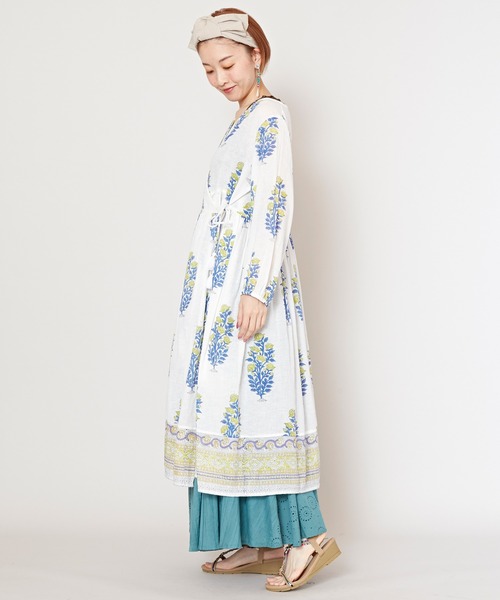 チャイハネ(チャイハネ)の「【チャイハネ】ブロリカシュクールカーディガン ワンピース 2WAY(カーディガン/ボレロ・レディース・ホワイト/レッド/ブルー/グレー・FREE)」の21枚目の写真