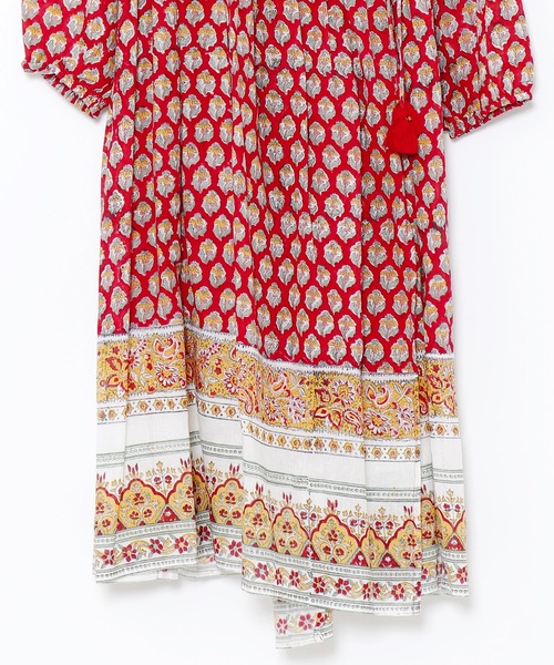 チャイハネ(チャイハネ)の「【チャイハネ】ブロリカシュクールカーディガン ワンピース 2WAY(カーディガン/ボレロ・レディース・ホワイト/レッド/ブルー/グレー・FREE)」の8枚目の写真