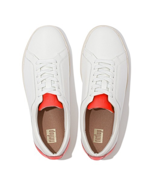 fitflop(フィットフロップ)の「【fitflop】フィットフロップ RALLY NEON-POP LEATHER SNEAKERS(スニーカー・レディース・ホワイト×ピンク/ホワイト/ホワイト×イエロー・US6/US7.5/US6.5/US7/US8/US5.5/US5)」の8枚目の写真