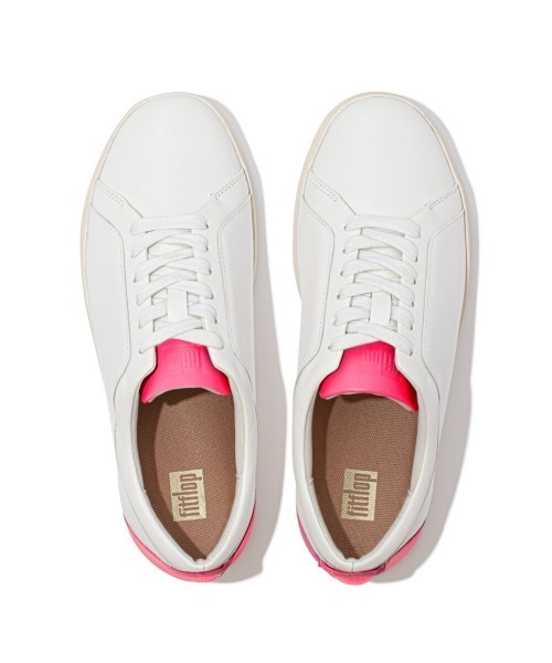 fitflop(フィットフロップ)の「【fitflop】フィットフロップ RALLY NEON-POP LEATHER SNEAKERS(スニーカー・レディース・ホワイト×ピンク/ホワイト/ホワイト×イエロー・US6/US7.5/US6.5/US7/US8/US5.5/US5)」の10枚目の写真