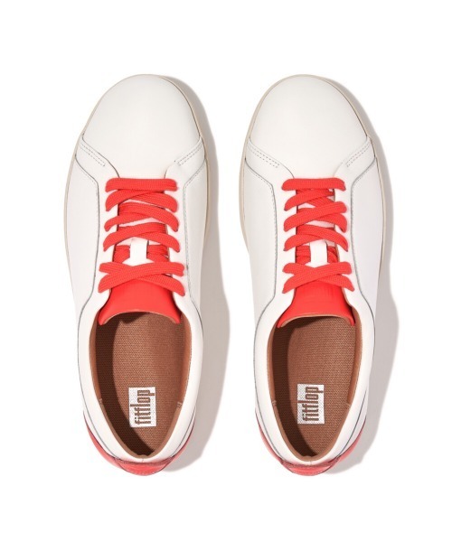 fitflop(フィットフロップ)の「【fitflop】フィットフロップ RALLY NEON-POP LEATHER SNEAKERS(スニーカー・レディース・ホワイト×ピンク/ホワイト/ホワイト×イエロー・US6/US7.5/US6.5/US7/US8/US5.5/US5)」の7枚目の写真