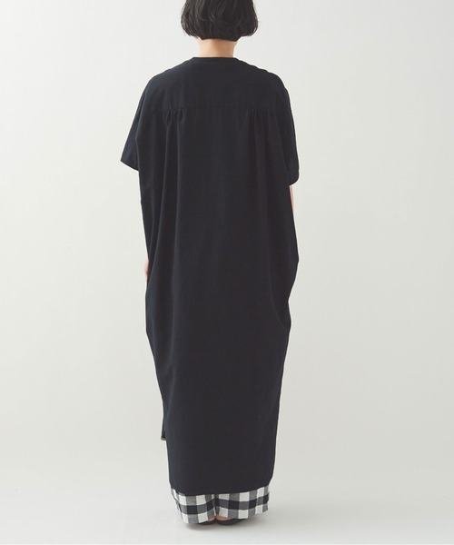 【yuni】ユニ　40/2D コットンキュプラコーマフレンチスリーブワンピース yuni（ユニ ）の「○40/2D コットンキュプラ コーマ フレンチ
