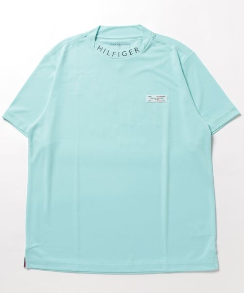 TOMMY HILFIGER GOLF（トミー ヒルフィガー ゴルフ）の「[トミー ヒルフィガー ゴルフ] メンズ バックロゴ 変形モックネックシャツ　 （Tシャツ/カットソー・メンズ・ネイビー/ブラック/ホワイト/イエロー/ライトグリーン/コーラルピンク・L/M/LL/XL）」の4枚目の写真