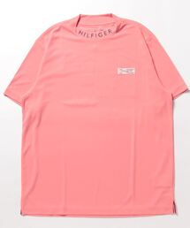 [トミー ヒルフィガー ゴルフ] メンズ バックロゴ 変形モックネックシャツ　 