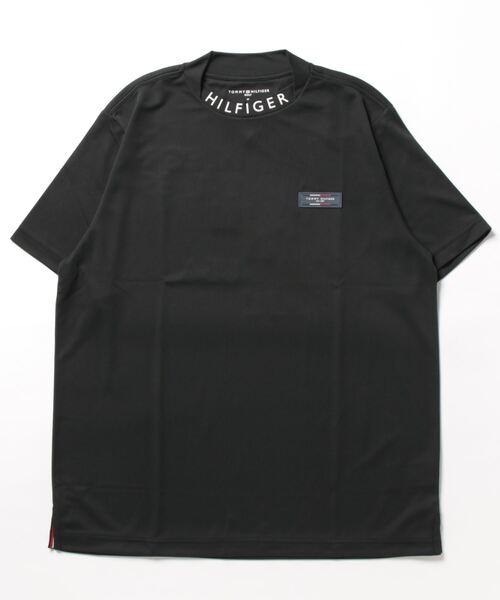 TOMMY HILFIGER GOLF（トミー ヒルフィガー ゴルフ）の「[トミー ヒルフィガー ゴルフ] メンズ バックロゴ 変形モックネックシャツ　 （Tシャツ/カットソー・メンズ・ネイビー/ブラック/ホワイト/イエロー/ライトグリーン/コーラルピンク・L/M/LL/XL）」の3枚目の写真
