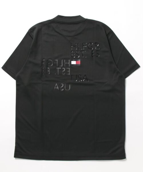 TOMMY HILFIGER GOLF（トミー ヒルフィガー ゴルフ）の「[トミー ヒルフィガー ゴルフ] メンズ バックロゴ 変形モックネックシャツ　 （Tシャツ/カットソー・メンズ・ネイビー/ブラック/ホワイト/イエロー/ライトグリーン/コーラルピンク・L/M/LL/XL）」の12枚目の写真