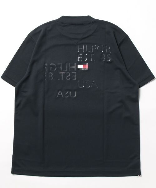 TOMMY HILFIGER GOLF（トミー ヒルフィガー ゴルフ）の「[トミー ヒルフィガー ゴルフ] メンズ バックロゴ 変形モックネックシャツ　 （Tシャツ/カットソー・メンズ・ネイビー/ブラック/ホワイト/イエロー/ライトグリーン/コーラルピンク・L/M/LL/XL）」の9枚目の写真