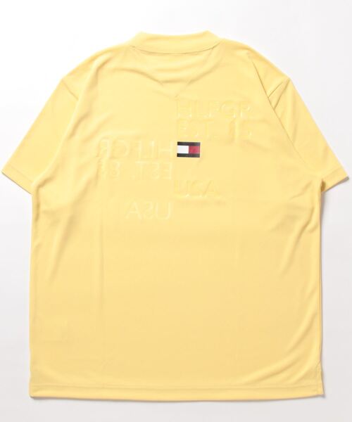 TOMMY HILFIGER GOLF（トミー ヒルフィガー ゴルフ）の「[トミー ヒルフィガー ゴルフ] メンズ バックロゴ 変形モックネックシャツ　 （Tシャツ/カットソー・メンズ・ネイビー/ブラック/ホワイト/イエロー/ライトグリーン/コーラルピンク・L/M/LL/XL）」の7枚目の写真