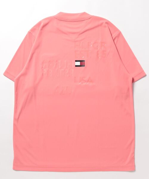 TOMMY HILFIGER GOLF（トミー ヒルフィガー ゴルフ）の「[トミー ヒルフィガー ゴルフ] メンズ バックロゴ 変形モックネックシャツ　 （Tシャツ/カットソー・メンズ・ネイビー/ブラック/ホワイト/イエロー/ライトグリーン/コーラルピンク・L/M/LL/XL）」の8枚目の写真