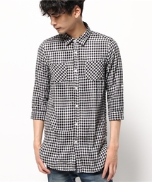 WEGO | WEGO/ロング丈ロールアップ8分袖シャツ(シャツ/ブラウス)