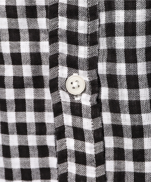 WEGO（ウィゴー）の「WEGO/ロング丈ロールアップ8分袖シャツ（シャツ/ブラウス・メンズ・ホワイト/その他1/ブラック系その他・LARGE/MEDIUM）」の12枚目の写真