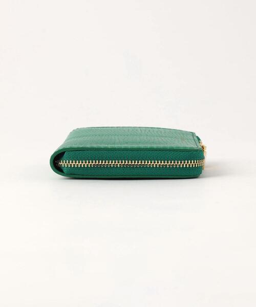 BEAUTY&YOUTH UNITED ARROWS（ビューティーアンドユースユナイテッドアローズ）の「【WEB限定】＜VIOLAd’ORO＞PORTA リザードエンボス レザー サイドジップ ウォレット（財布・レディース・ナチュラル/シルバー/ケリー・FREE）」の4枚目の写真