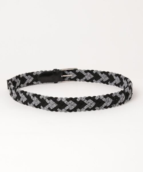 m.f.editorial（エムエフエディトリアル）の「m.f.エディトリアル メンズ コンビ メッシュベルト（ベルト・メンズ・ネイビー/グレー・FREE）」の3枚目の写真