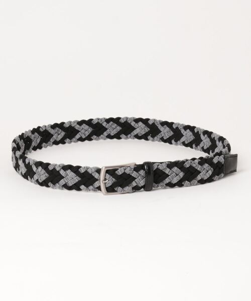 m.f.editorial（エムエフエディトリアル）の「m.f.エディトリアル メンズ コンビ メッシュベルト（ベルト・メンズ・ネイビー/グレー・FREE）」の4枚目の写真