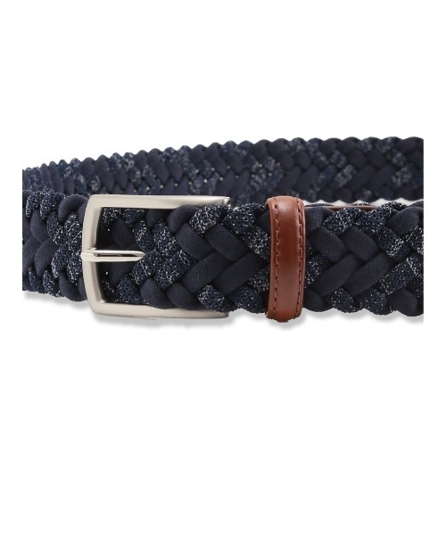 m.f.editorial（エムエフエディトリアル）の「m.f.エディトリアル メンズ コンビ メッシュベルト（ベルト・メンズ・ネイビー/グレー・FREE）」の8枚目の写真